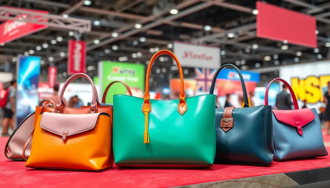 Handbags from various eras, echoing anime’s artistic journey.